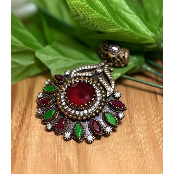 925 Sterling Silver Turkish Vintage Necklace for Women, NEW, Antique - Picture 7 of 8